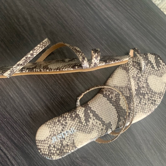 Snakeskin sandals- brand new - Picture 2 of 2